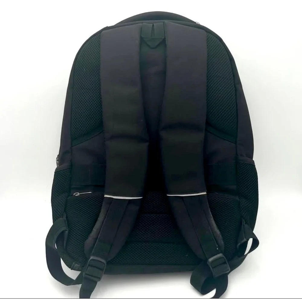 Bruno Cavalli Mens Laptop Backpack Black USB Charging Port Travel Business Bag